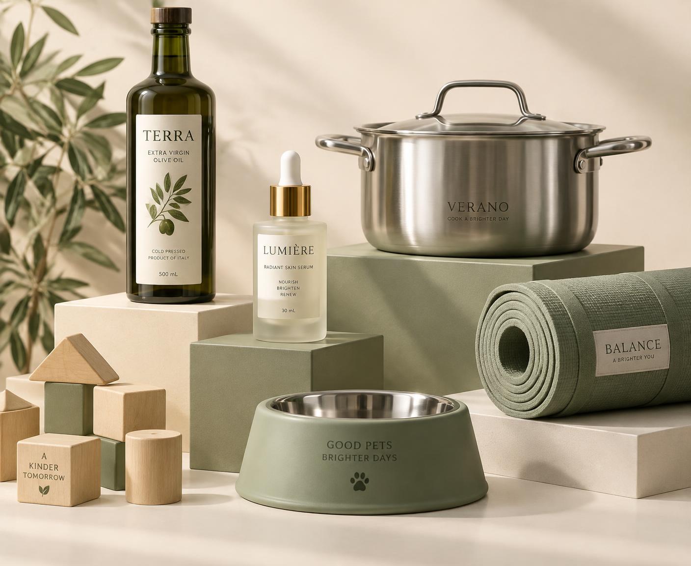 Assortment of wholesale products across grocery, beauty, kitchen, pet, sports and toy categories